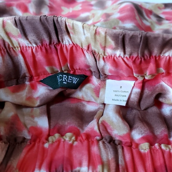 J.Crew Vibrant Cotton Elastic Waist Skirt NWOT - Picture 5 of 7